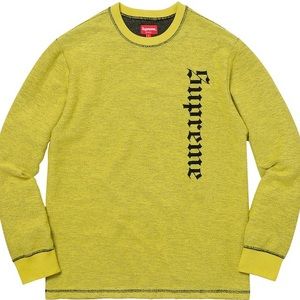 FW17 Supreme Reverse Terry L/S Top